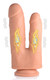 Vibrating and Rotating Remote Control Silicone Double Dildo by Big Shot