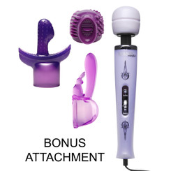Turbo Purple Pleasure Wand Kit with Free Attachment by Wand Essentials