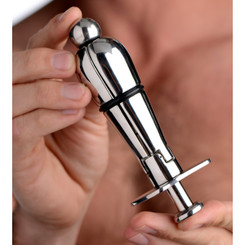 Stainless Steel Locking Anal Plug by Master Series