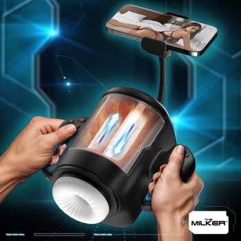 Cyber Milker Stroking & Vibrating Masturbator by The Milker