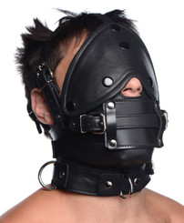 Leather Head Harness with Removeable Gag by Strict Leather