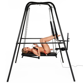 Throne Deluxe Adjustable Sling with Sex Machine by Master Series