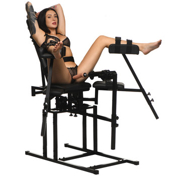 Leg Spreader Obedience Chair with Sex Machine by Master Series