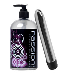 Slim Vibe with 16 oz Toy Lube Kit by Trinity Vibes