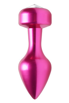 Solitaire Gem Accented Aluminium Butt Plug Best Sex Toy