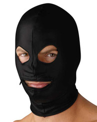 The Spandex Zipper Mouth Hood with Eye Holes Sex Toy For Sale