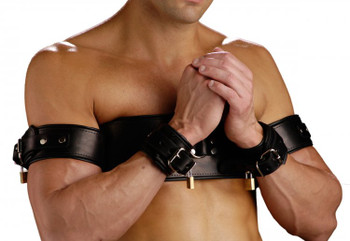Strict Leather Arms to Chest Restraint Belt Best Sex Toy