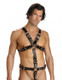 Strict Leather Body Harness with Cock Ring - X-Large Sex Toy