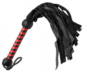 Strict Leather Flogger- Red Adult Toys