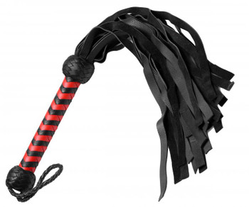 Strict Leather Flogger- Red Adult Toys