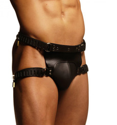 Strict Leather Locking Male Chastity Belt Sex Toys For Men