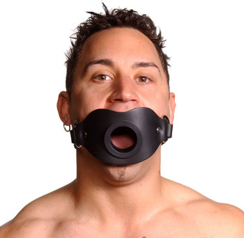 Strict Leather Locking Open Mouth Gag Adult Toys