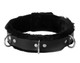 Strict Leather Narrow Fur Lined Locking Collar Adult Sex Toy