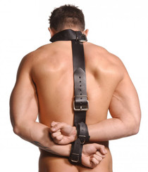 The Strict Leather Neck-Wrist Restraint Sex Toy For Sale