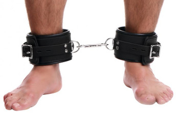 Strict Leather Padded Premium Locking Ankle Restraints