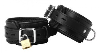 Strict Leather Premium Locking Ankle Cuffs Best Sex Toy