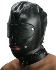 The Strict Leather Premium Locking Slave Hood- Large Sex Toy For Sale
