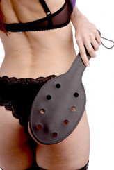 Strict Leather Rounded Paddle with Holes Best Sex Toys