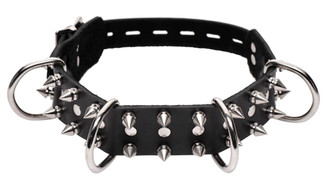 Strict Leather Spiked Dog Collar Adult Sex Toy