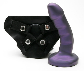 Tantus Curve Midnight Strap On Dildo Kit Purple Adult Sex Toys