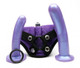 Bend Over Beginner Vibrating Strap-On Dildo Purple Adult Sex Toys