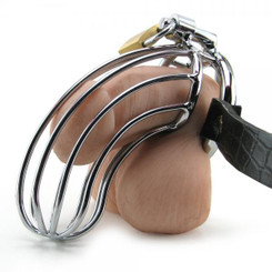 The Prisoner Metal Cock Cage Male Chastity Device