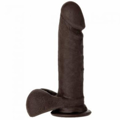 The Realistic Penis Ur3 Black 6in Dildo by Doc Johnson