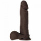 The Realistic Penis Ur3 Black 8in Dildo by Doc Johnson