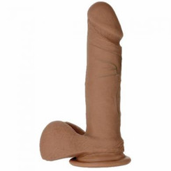 The Realistic Penis Ur3 Brown 6in Dildo by Doc Johnson