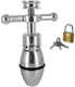 Master Series Trillium Metal Locking Butt Plug - Product SKU AC245