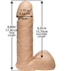 Vac-U-Lock 6 inch UltraSkyn Dildo - White by Doc Johnson - view 2
