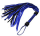 Black and Blue Suede Flogger Adult Sex Toy