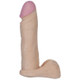 Vac-U-Lock 8 Inch UltraSkyn Dildo - White by Doc Johnson - view 3