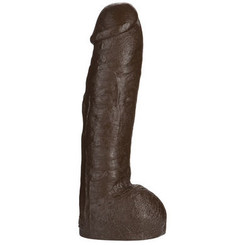 Vac-U-Lock 12 Inch Realistic Huge Dildo - Black by Doc Johnson