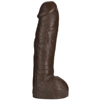 Vac-U-Lock 12 Inch Realistic Huge Dildo - Black by Doc Johnson