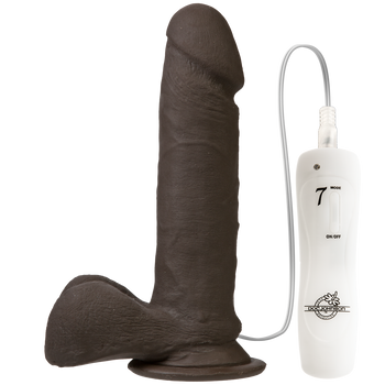 Vibrating Dildo Realistic Cock Black 6 inch Best Sex Toy