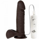 Vibrating Realistic Penis Ur3 Black 6in Dildo by Doc Johnson