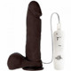 Vibrating Realistic Penis Ur3 Black 8in Dildo by Doc Johnson