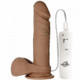 Vibrating Realistic Penis Ur3 Brown 6in Dildo by Doc Johnson