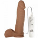 Vibrating Realistic Penis Ur3 Brown 8in Dildo by Doc Johnson