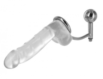 Vibrating Steel Cock Ring and Ass Hitch