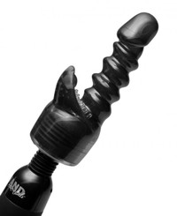 The Wand Essentials MyBody Massager with Attachment - Black Sex Toy For Sale