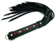 Whip Leather Strap 20 inch W/Red Heart Inlay Adult Toy