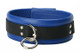 Blue Mid-Level Leather Bondage Collar Best Sex Toy