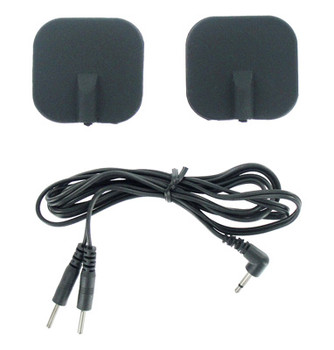 Zeus Deluxe Silicone Black Electro Pads by Zeus Electrosex