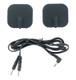 Zeus Deluxe Silicone Black Electro Pads by Zeus Electrosex