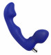 Blue Silicone Anal Dildo with Bullet Vibe Best Sex Toys