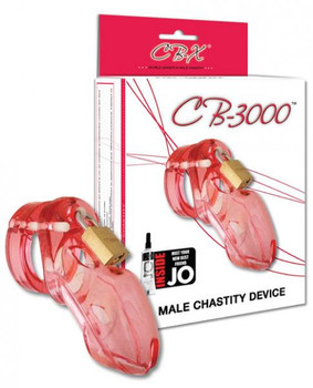 CB 3000 3" Cock Cage and Lock Set - Pink Sex Toys For Men