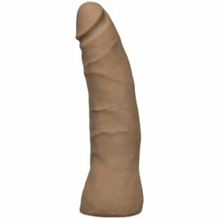 Vac-U-Lock 7 Inch UltraSkyn Thin Dildo - Brown by Doc Johnson