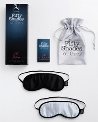 Fifty Shades of Grey No Peeking Soft Twin Blindfold Set Sex Toys
